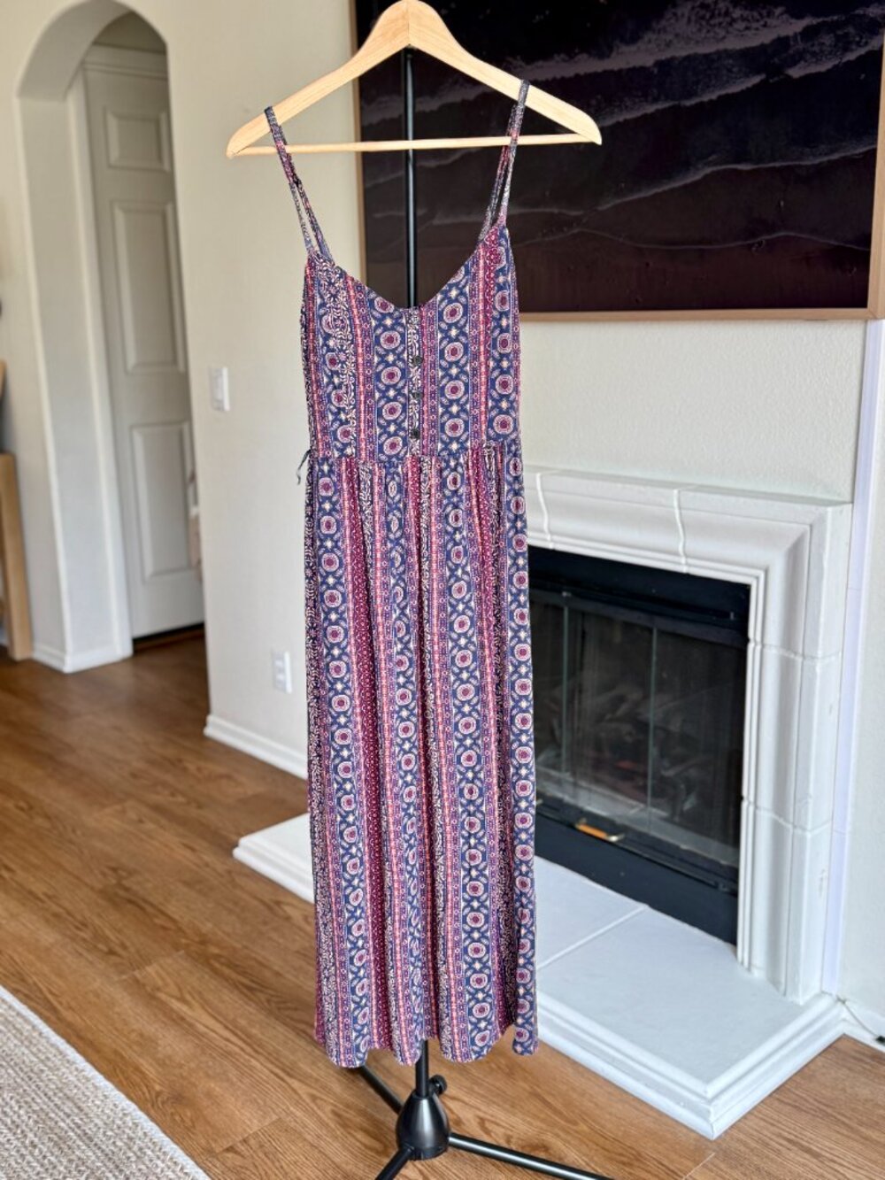 NWT 90's Boho Grunge Maxi Dress Whimsigoth Size 2